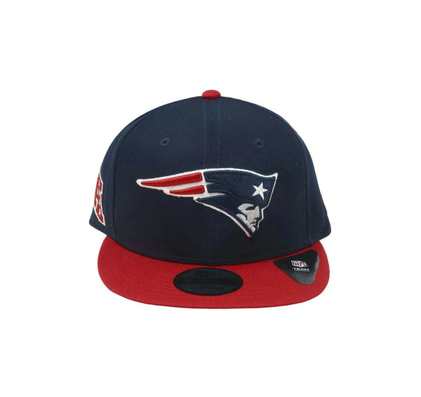 New Era 9Fifty NFL New England Patriots Baycik Navy Blue/Red Snapback Cap
