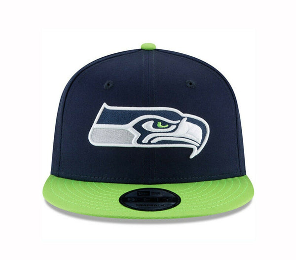 New Era 9Fifty NFL Seattle Seahawks Baycik Navy Blue/Green Snapback Cap