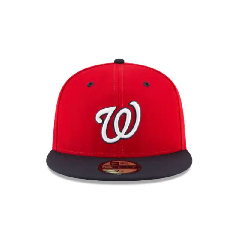 New Era 59Fifty MLB Washington Nationals Red/Navy Blue/White Cap