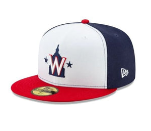 New Era 59Fifty MLB Washington Nationals White/Navy Blue/Red Cap