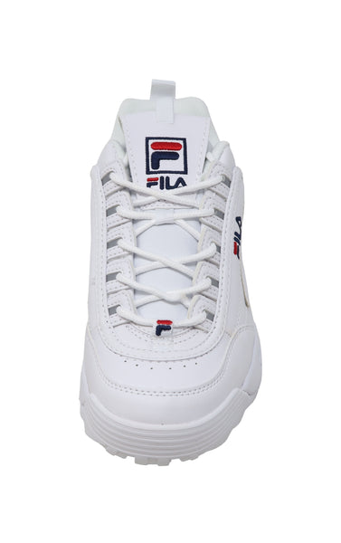 [FW02945-111] Fila Big Kid Shoes Disruptor II Leather White Sneakers